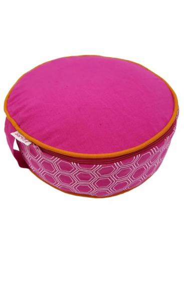 Meditation Cushion Fuchsia Graphic - 1