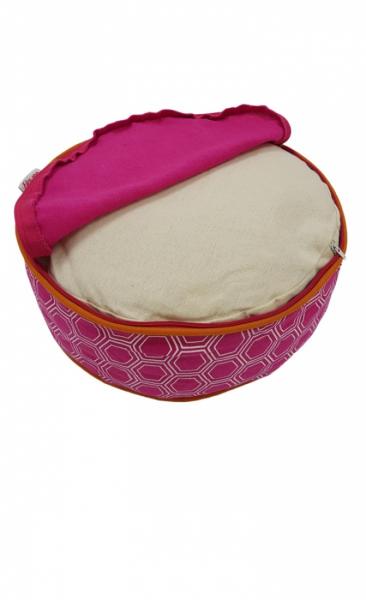 Meditation Cushion Fuchsia Graphic - 2