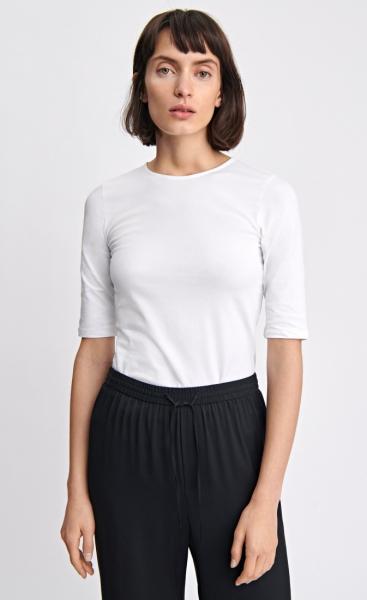 Filippa K Cotton Stretch Elbow Sleeve - White - 2