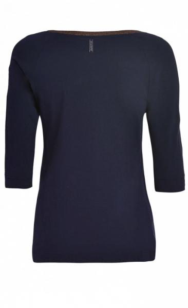 Sparkle Elbow Sleeve T - Navy - 1