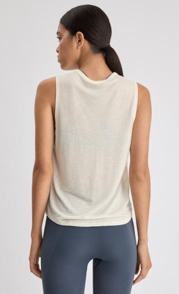 FilippaK Tencel Muscle Tank - Egg Shell - 1