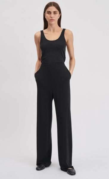 Filippa K Cotton Stretch Tank - Black - 3