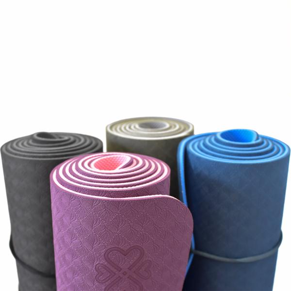 Love Generation ECO Yoga Mat 6mm - Jeansblauw - 5