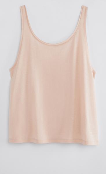 FilippaK Flow Deep Back Tank Powder Beige - 3