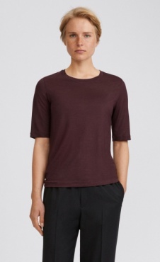 Filippa K Elena Tencel Tee - Maroon