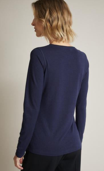 Lanius Cotton-Hemp Longsleeve - Night Blue - 3