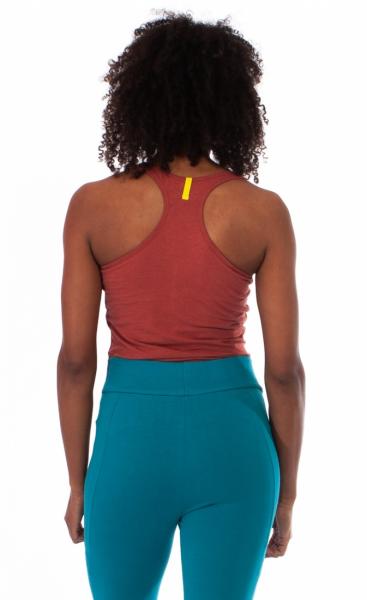 Racer Back Yoga Top - Burnt Orange - 2