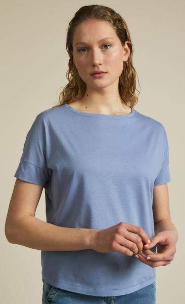 Lanius Trimmed Tee - Sky - 2