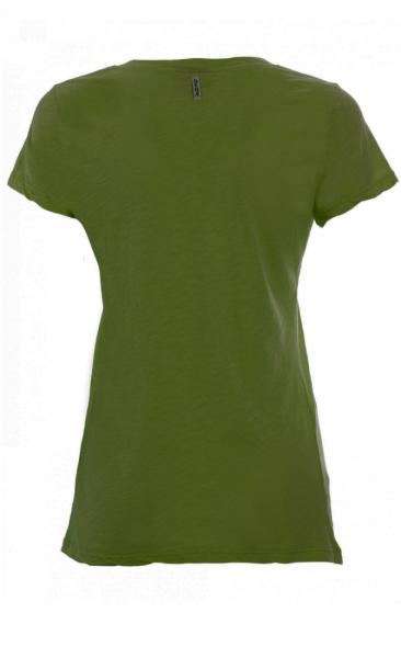 V-Neck Basic Tee Piquant Green - 2