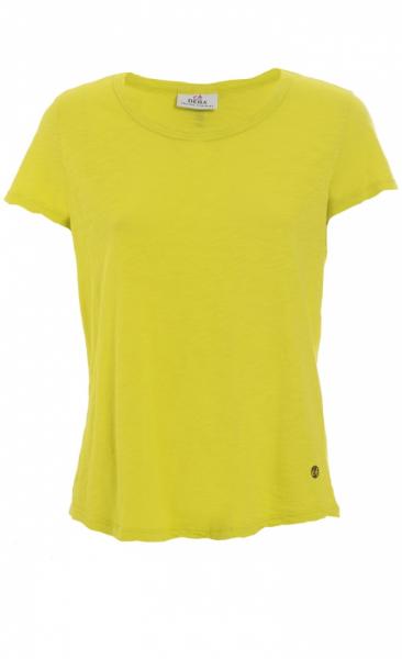 Round Neck Basic Tee - Lime - 1