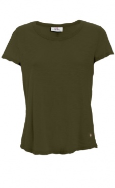 Round Neck Basic Tee - Olive