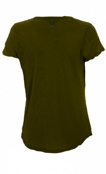 Round Neck Basic Tee - Olive - 2