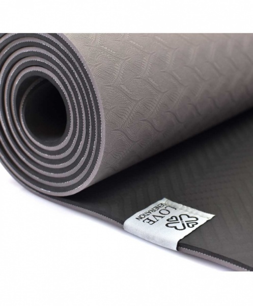 Love Generation ECO Yoga Mat 5mm Glorious Grey - 2