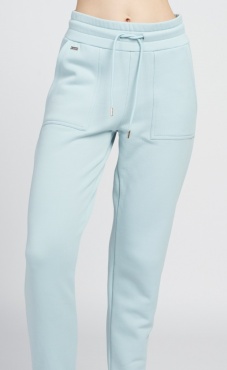 Katie Cotton Blend City Jogger - Ice Blue