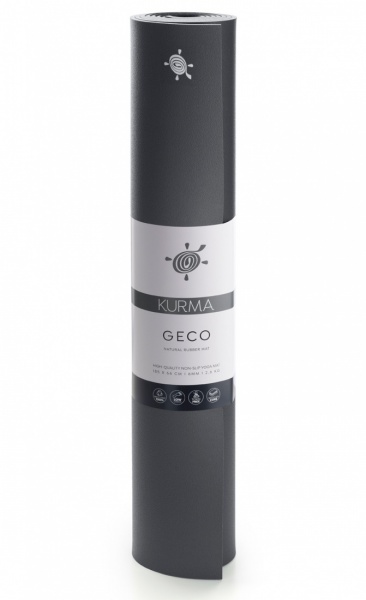 Kurma GECO 6mm Rubber Yoga Mat - Anthracite - 1