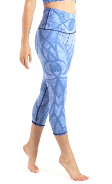 Peacefull warrior Recycled Crop Leggings - 1