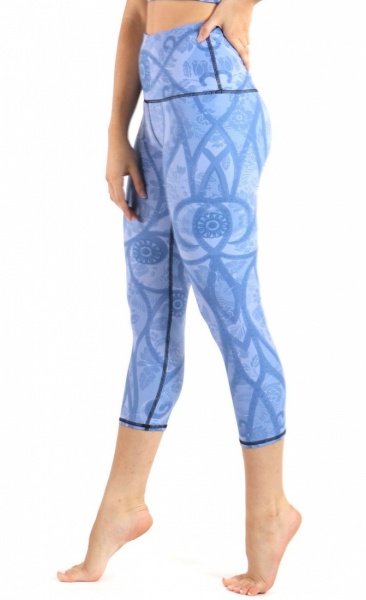 Peacefull warrior Recycled Crop Leggings - 2