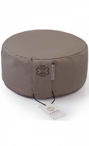 Love Generation Meditation Cushion - Taupe - 2