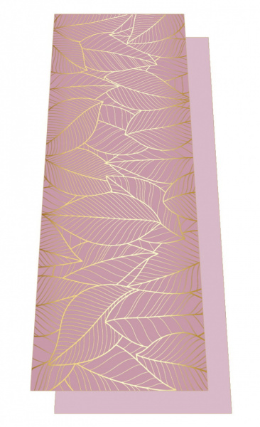 Love Generation Yoga Towel Pink Leaves - 5