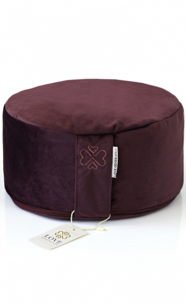 Velours Meditation Cushion Burgundy