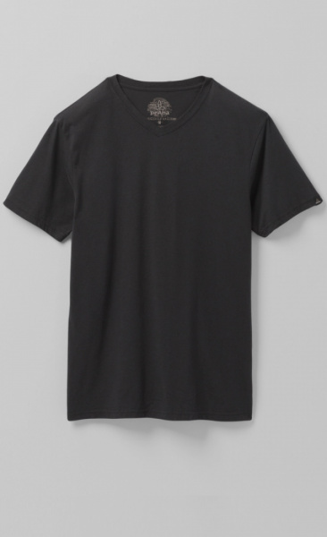 PrAna V-Neck Tee - Black - 2