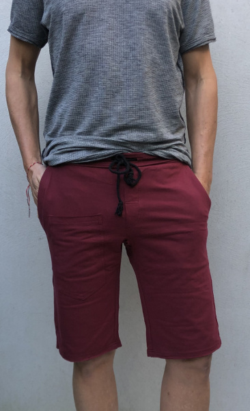 Backside Shorts Maroon - 1