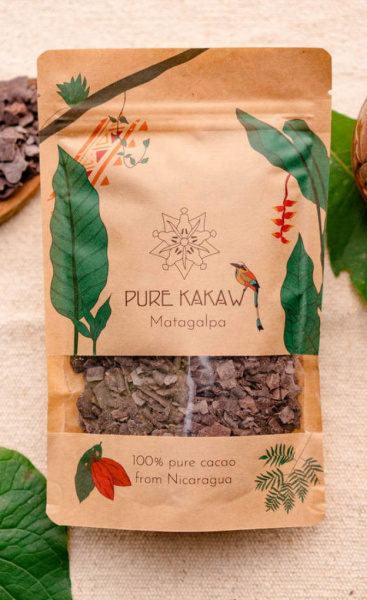 Pure KaKaw Pure Cacao Flakes Matagalpa Nicaragua 125gr