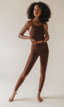 StudioK Regular Eira High Waist Leggings - Chestnut