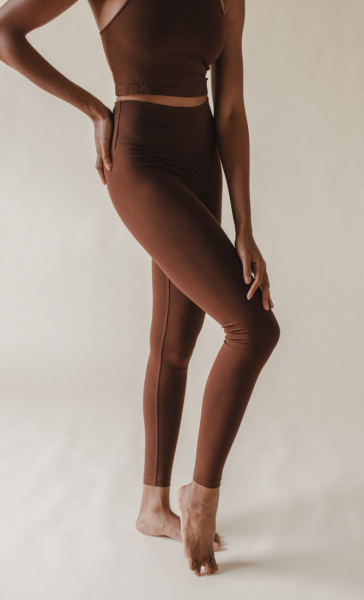 StudioK Eira High Waist Leggings - Chestnut - 1