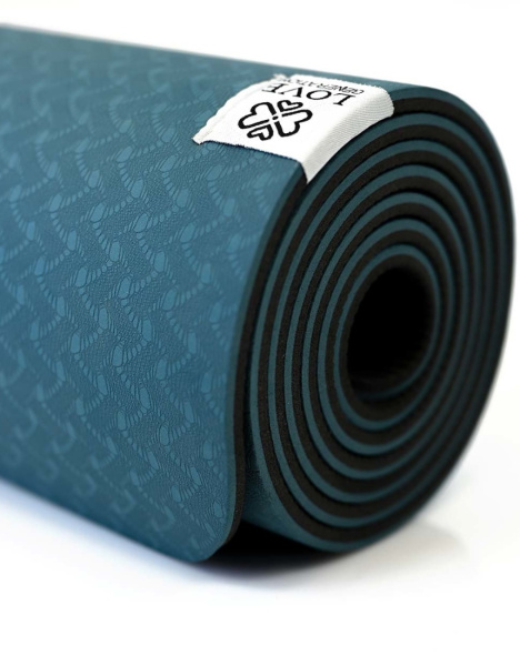 Love Generation ECO Yoga Mat 5mm Petrol Blue - 2