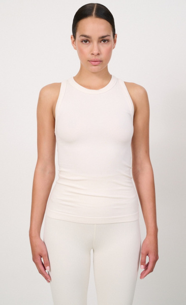 LUNE MAIA micromodal Soft Rib Tank - Off White