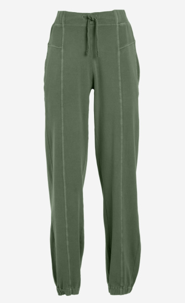 Vintage Dye Jogger - Leaf Green