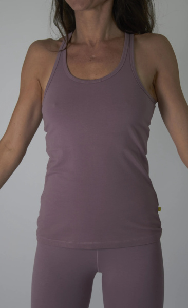 Anjali Racer back Yoga Top - Lilac Mist - 1