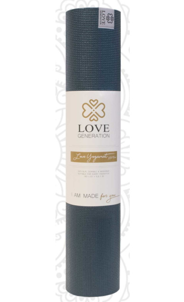 Love Generation Basic Yoga Mat 2 mtr 6mm Navy Blue - 1