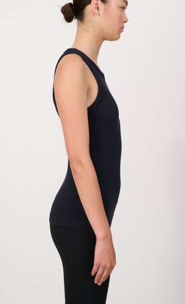 LUNE MAIA micromodal Soft Rib Tank - Black - 1