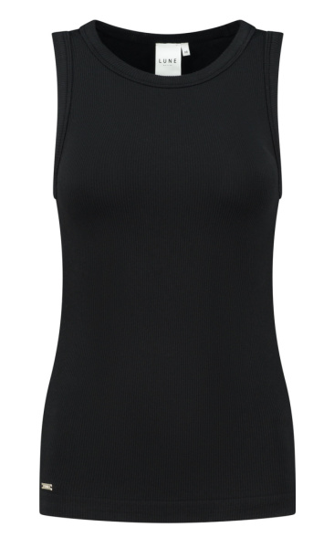 LUNE MAIA micromodal Soft Rib Tank - Black - 4