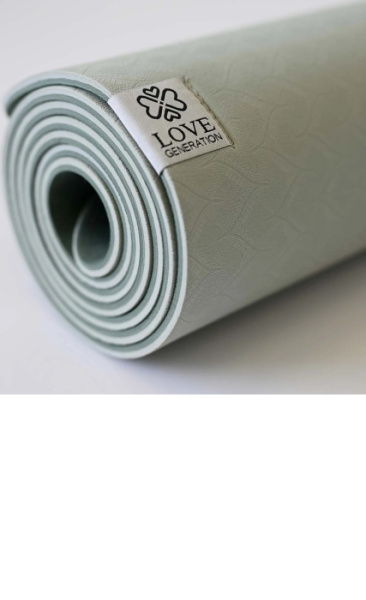 Love Generation ECO Yoga Mat 5mm Fresh Green - 2