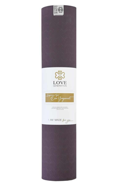 Love Generation ECO Yoga Mat 6mm Purple