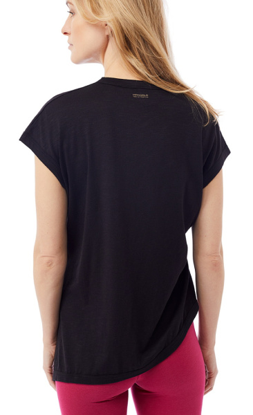 Mandala Asymmetric Tee - Black - 2