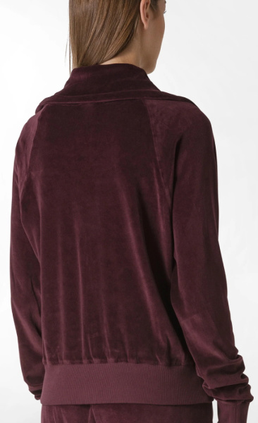 Velvet Zip Up - Merlot - 5