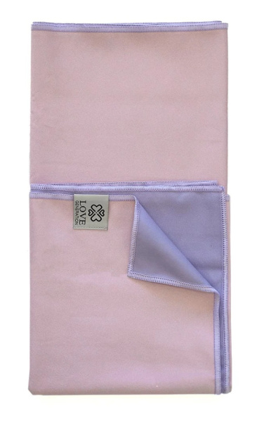 Love Generation Yoga Towel Lavender & Pink - 1