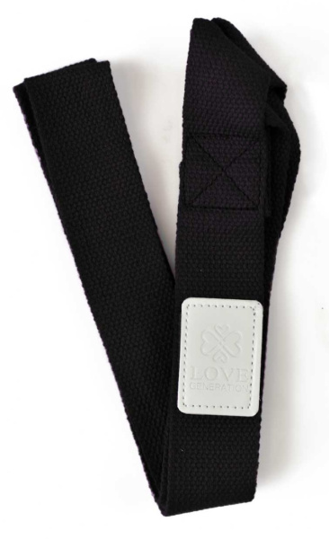 Love Generation Canvas Carry Strap Black