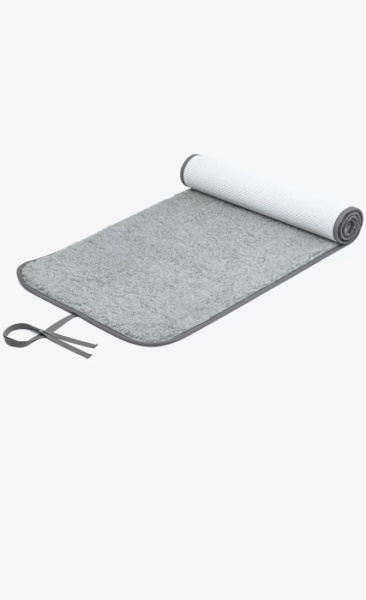 Merino Wol Yin Yoga Mat Light Grey 75x2mtr excl. Mat Tas