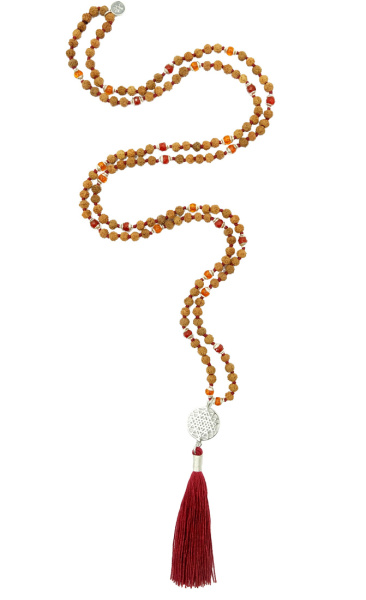 Yantra Mala Carnelian Amber - 1