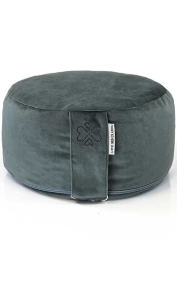 Velours Meditation Cushion Petrol Blue