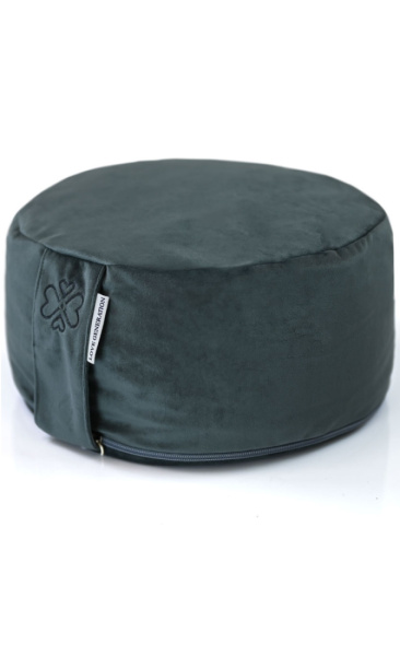 Velours Meditation Cushion Petrol Blue - 1