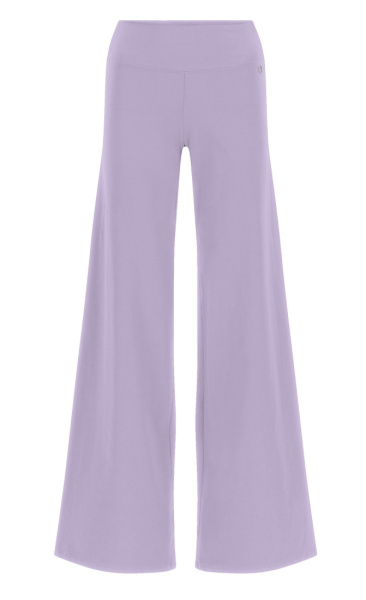 Long Jersey Wide Leg Pants - Orchid