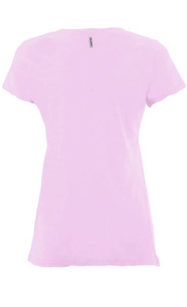 V-Neck Basic Tee - Sweet Lilac - 1