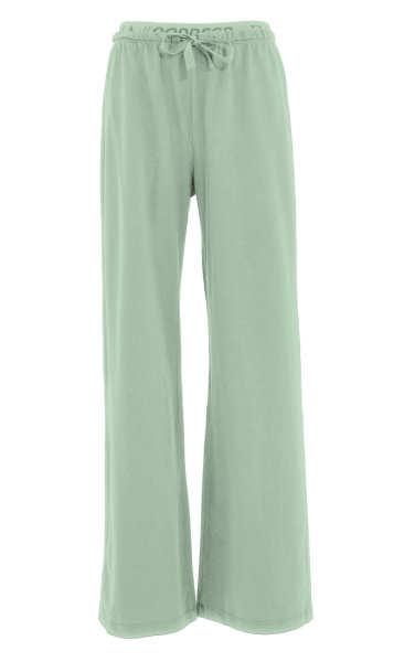 Core Cotton Wide Leg Pants - Sage