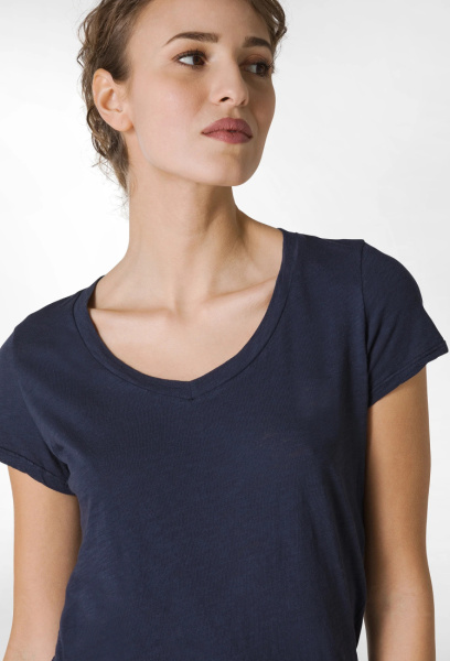 Basic V-Neck Tee - Blue Night